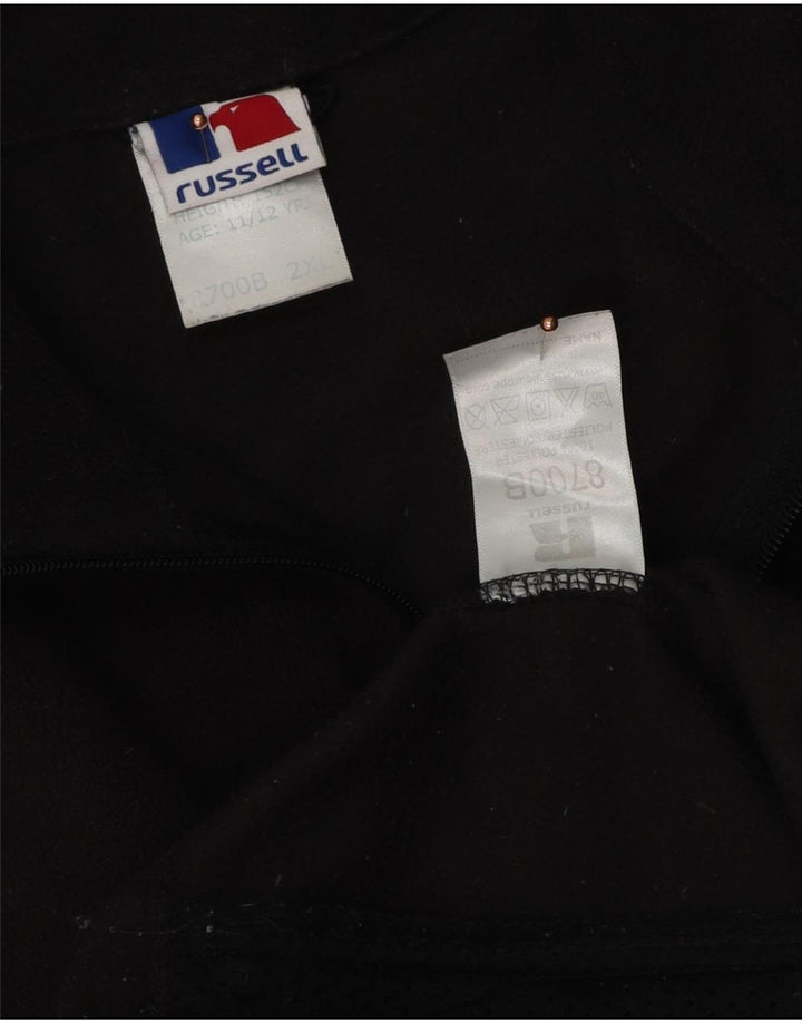 Jaqueta de lã Russell Athletic Boys 11-12 anos 2XL poliéster preto