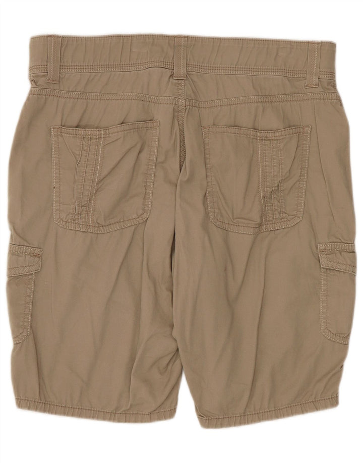Shorts cargo feminino Lee US 10 grande W32 algodão bege