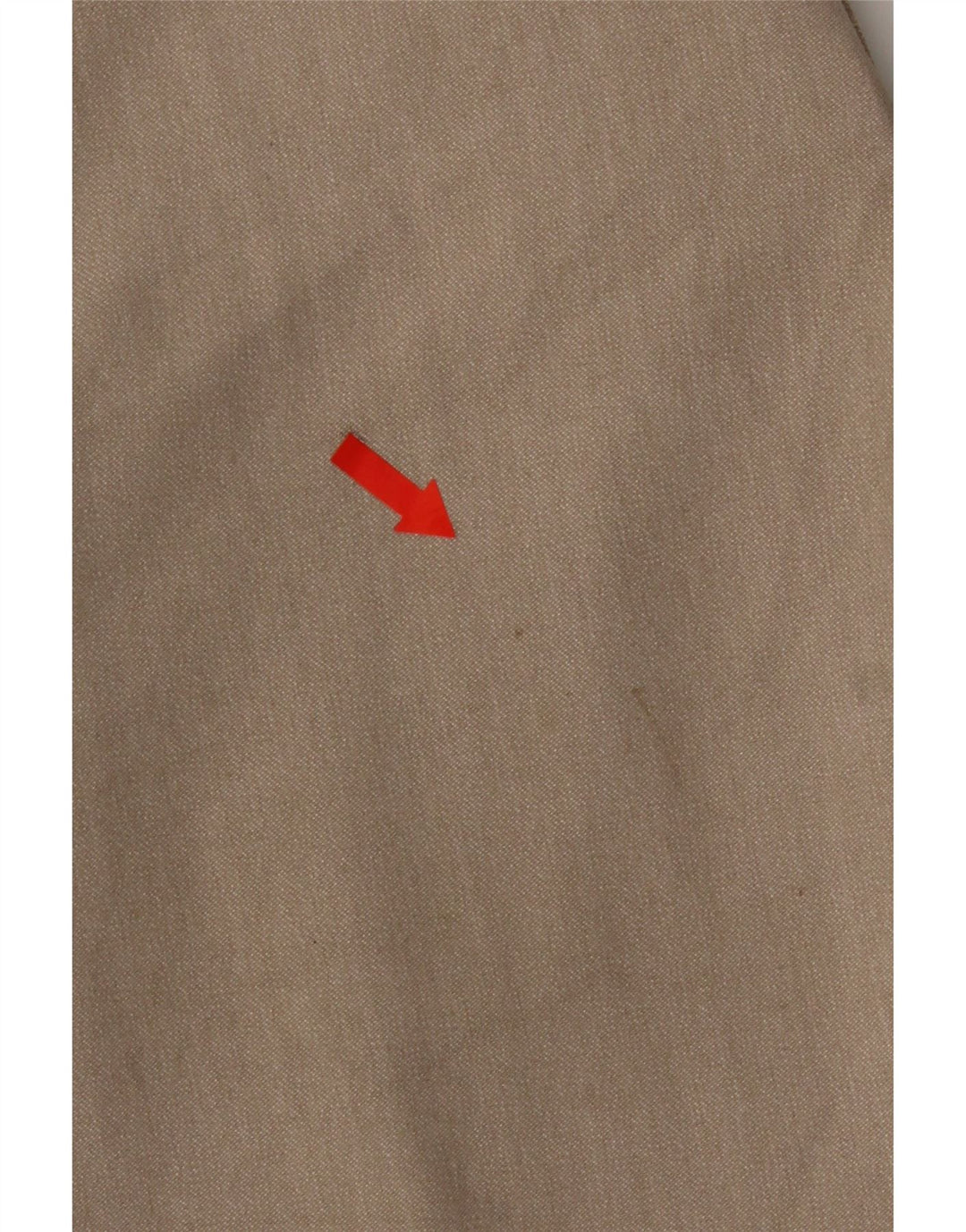 Zara Mens Slim Chino Calças EU 38 Pequeno W30 L28 Poliéster Bege