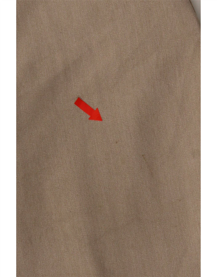 Zara Mens Slim Chino Calças EU 38 Pequeno W30 L28 Poliéster Bege