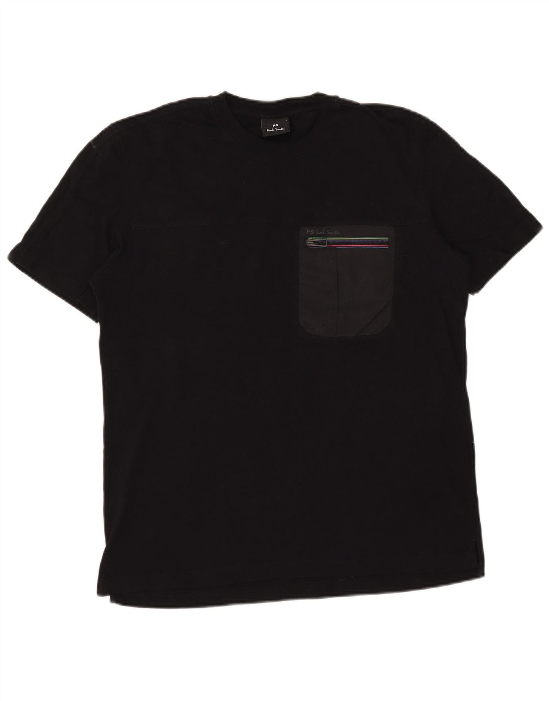 Camiseta masculina Paul Smith grande algodão preto