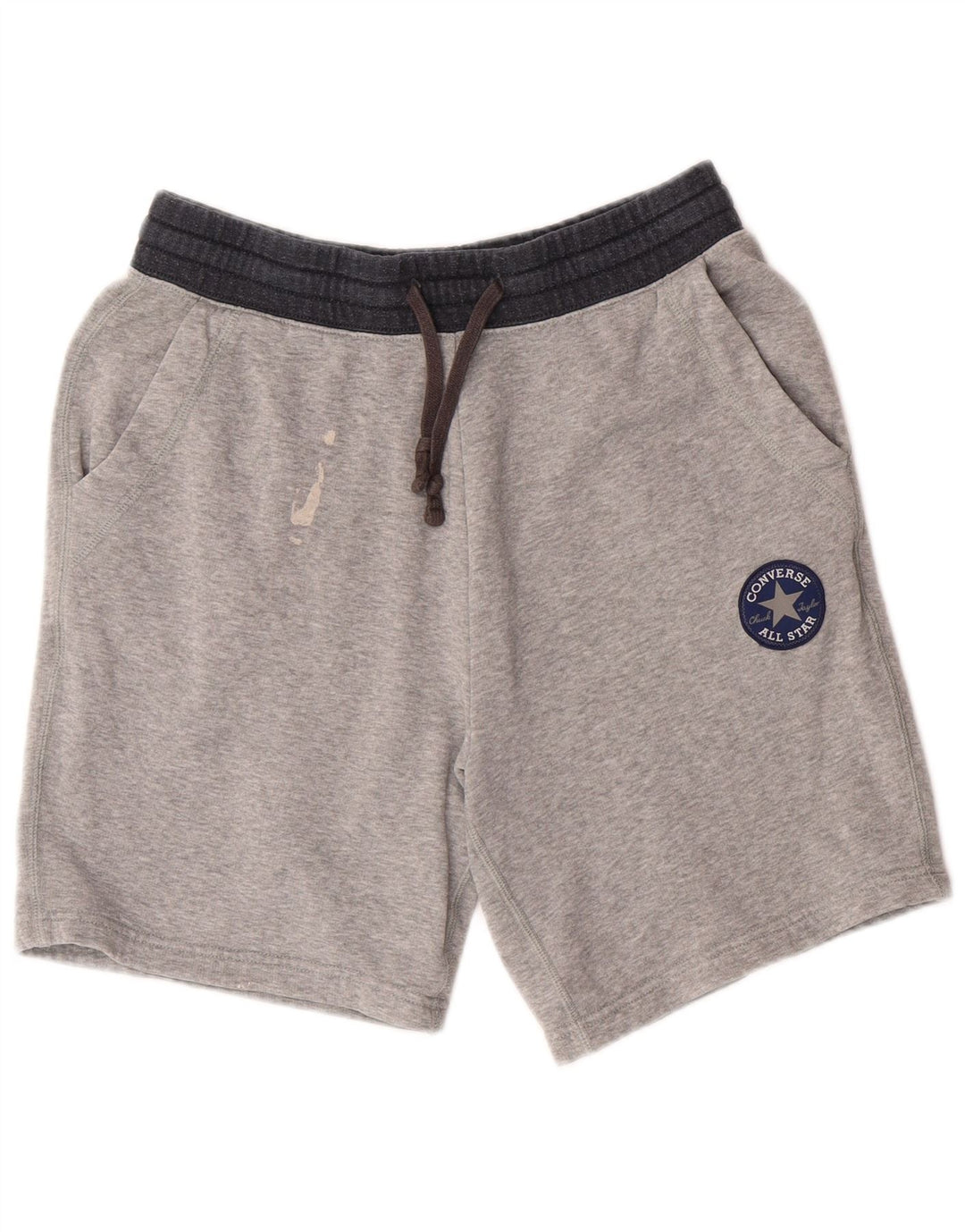 Converse Mens All Star Graphic Casual Shorts Pequeno W28 Algodão Cinza