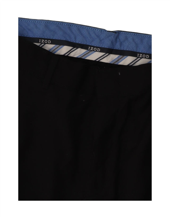 Calça chino reta masculina IZOD W30 L30 preta
