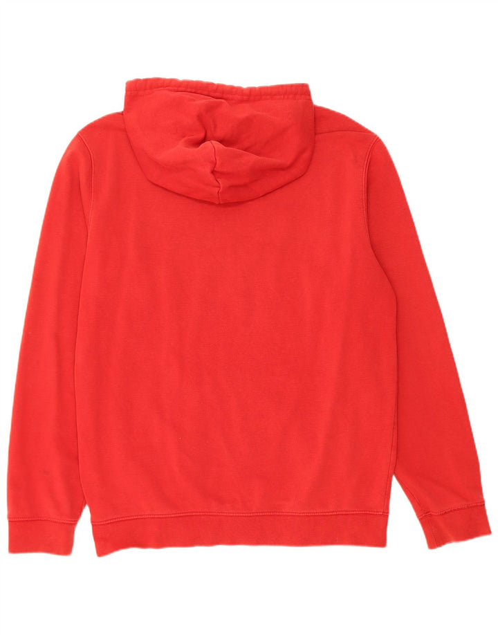 CHAMPION Suéter com capuz gráfico masculino médio vermelho