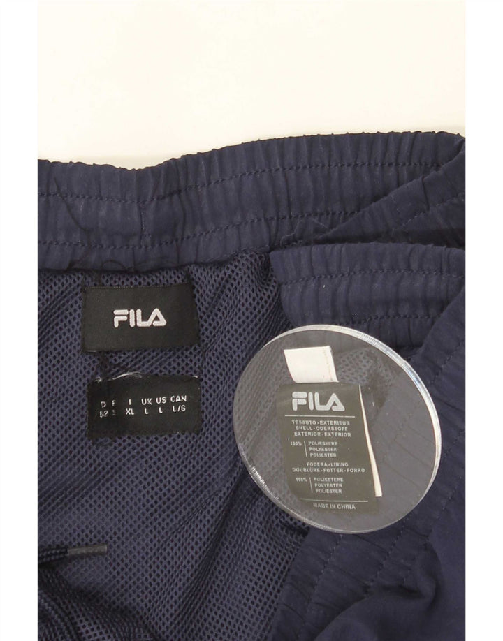 Fila Mens Sport Shorts Grande Poliéster Colourblock Azul Marinho