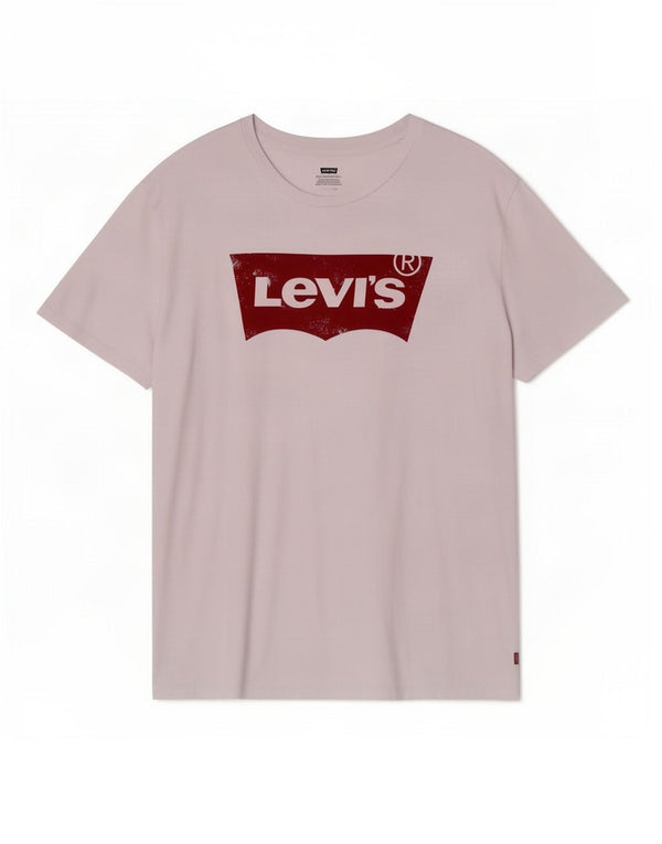 Camiseta gráfica masculina Levi's Top 2XL algodão branco