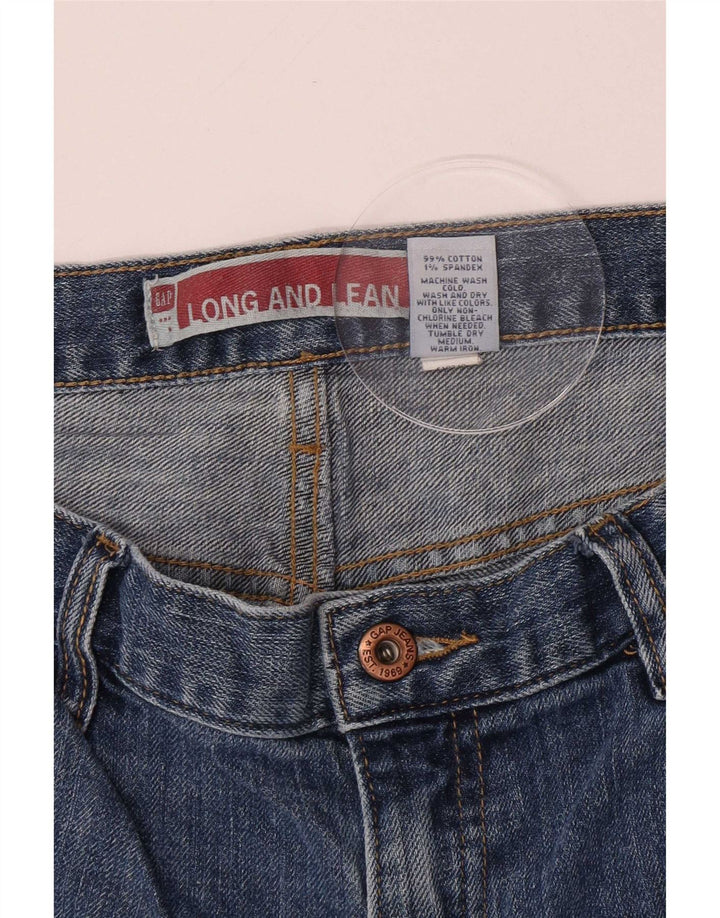 Jeans femininos longos e magros Bootcut da Gap EUA 8 médio W30 L29 algodão azul