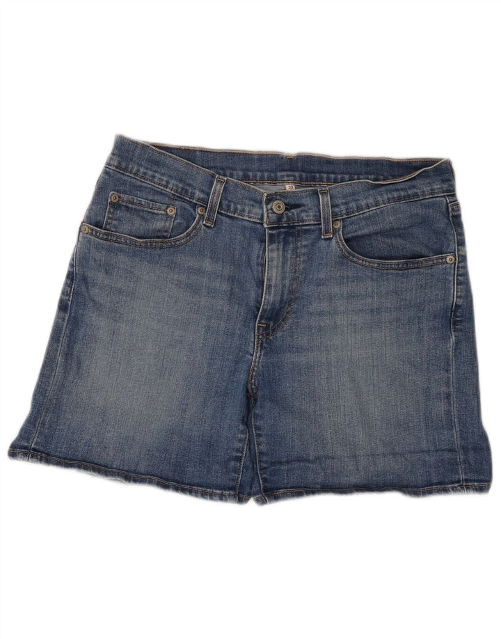 Shorts jeans feminino Levi's W30 algodão azul médio