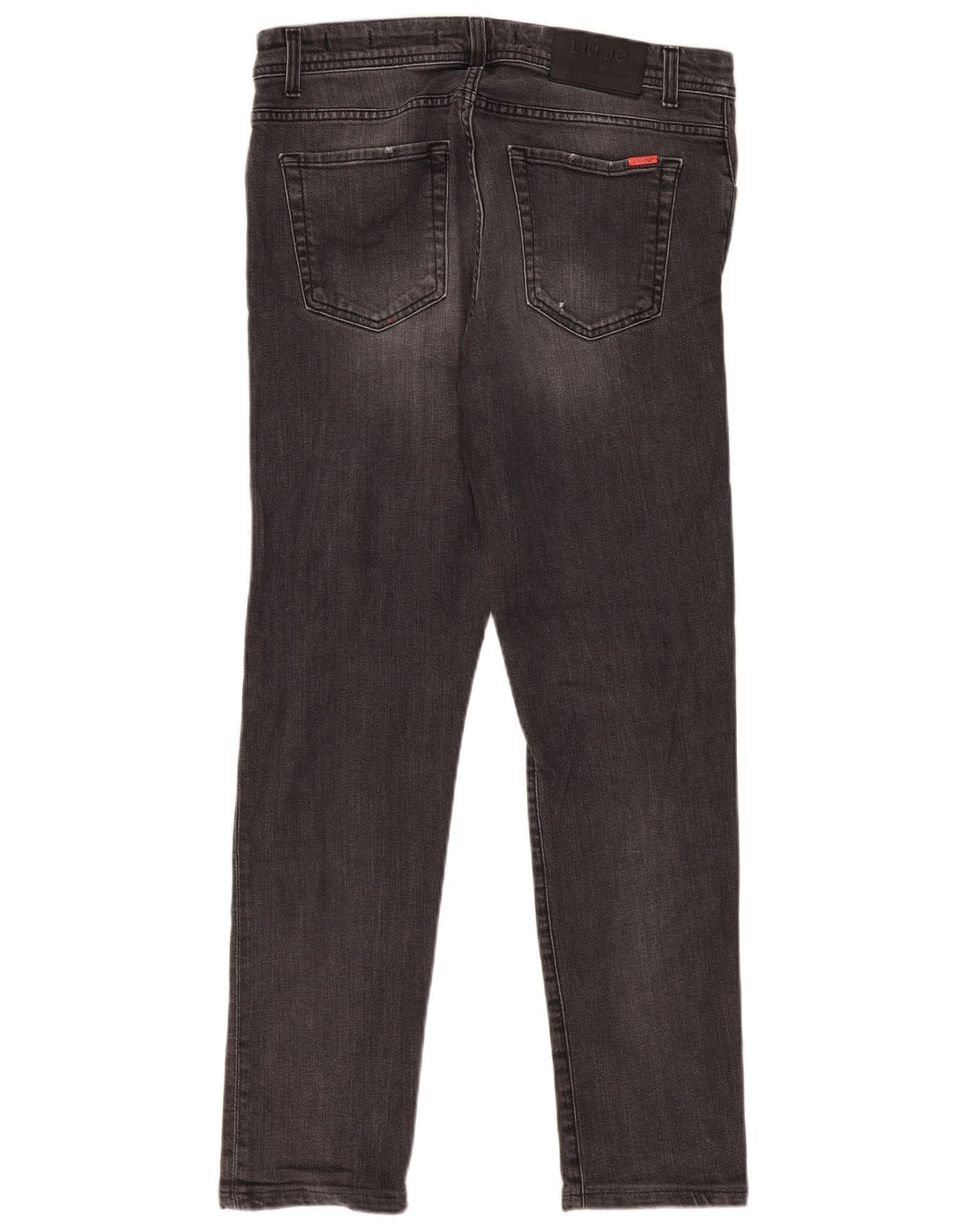 Liu Jo Mens Regular Slim Jeans W35 L30 Algodão Cinza