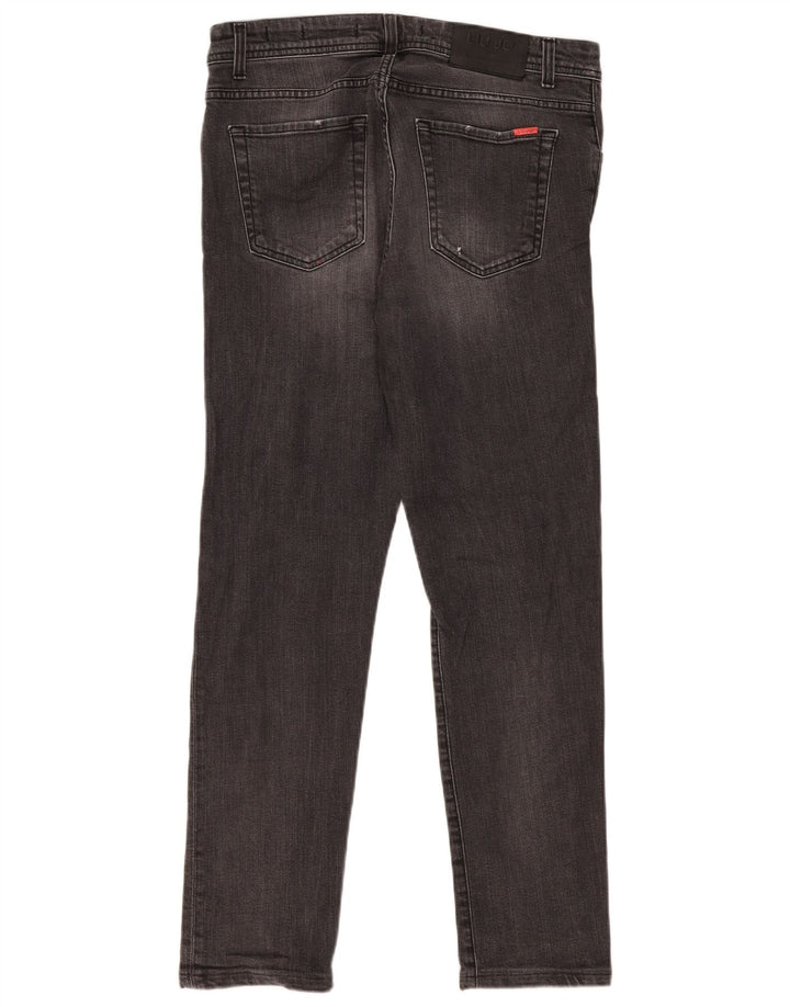 Liu Jo Mens Regular Slim Jeans W35 L30 Algodão Cinza