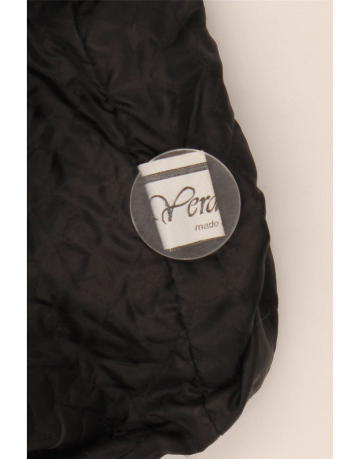 Jaqueta de couro masculina vintage IT 52 XL couro preto