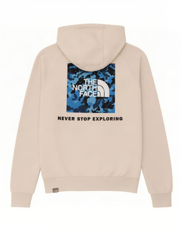 The North Face Mens Graphic Hoodie Jumper Small White Cotton
