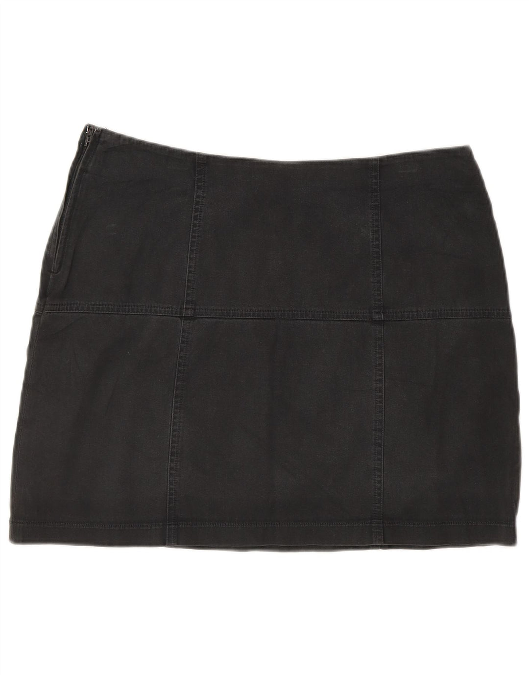 Minissaia feminina Calvin Klein W30 algodão cinza médio