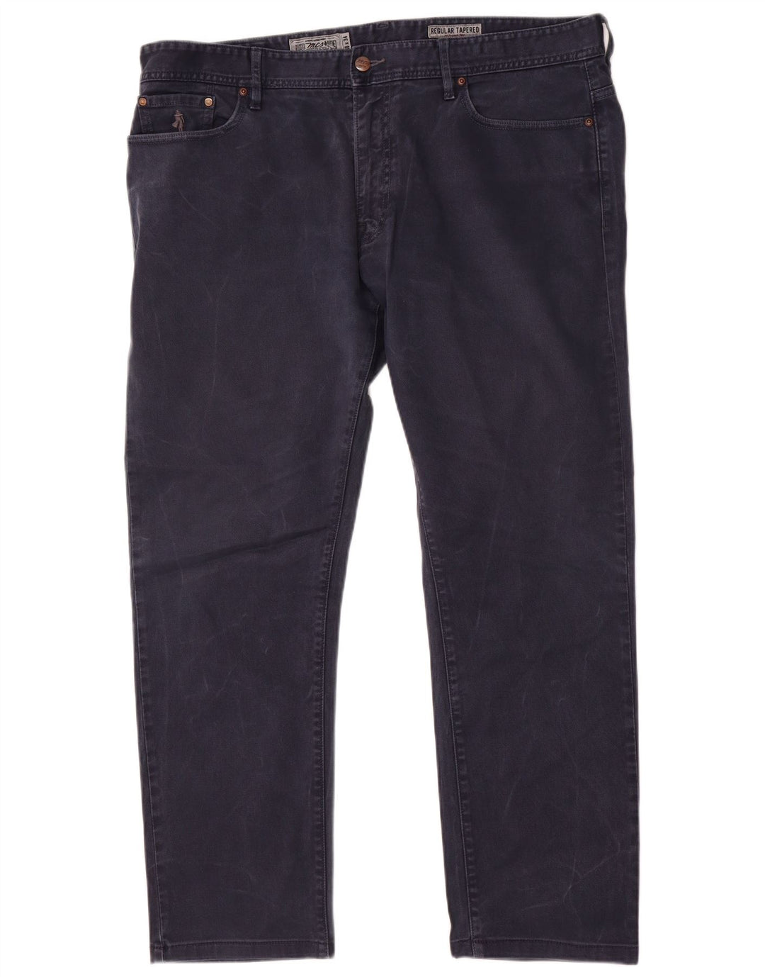 Marlboro Classics Masculino Regular Tapered Jeans W38 L30 Azul Marinho Algodão