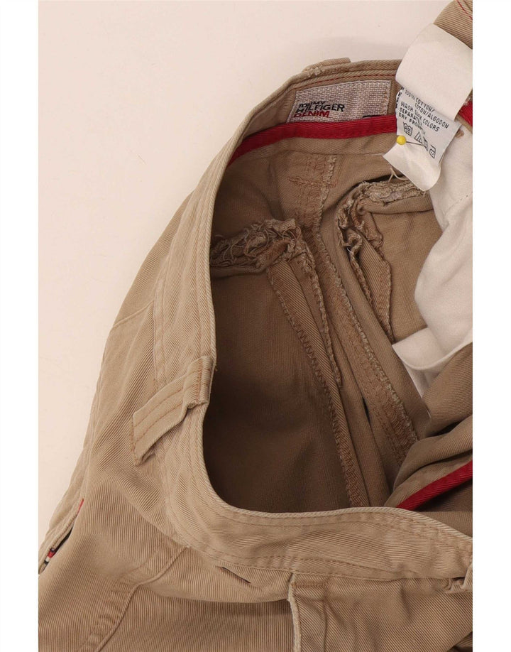 Tommy Hilfiger Mens Joggers Cargo Calças W30 L32 Bege