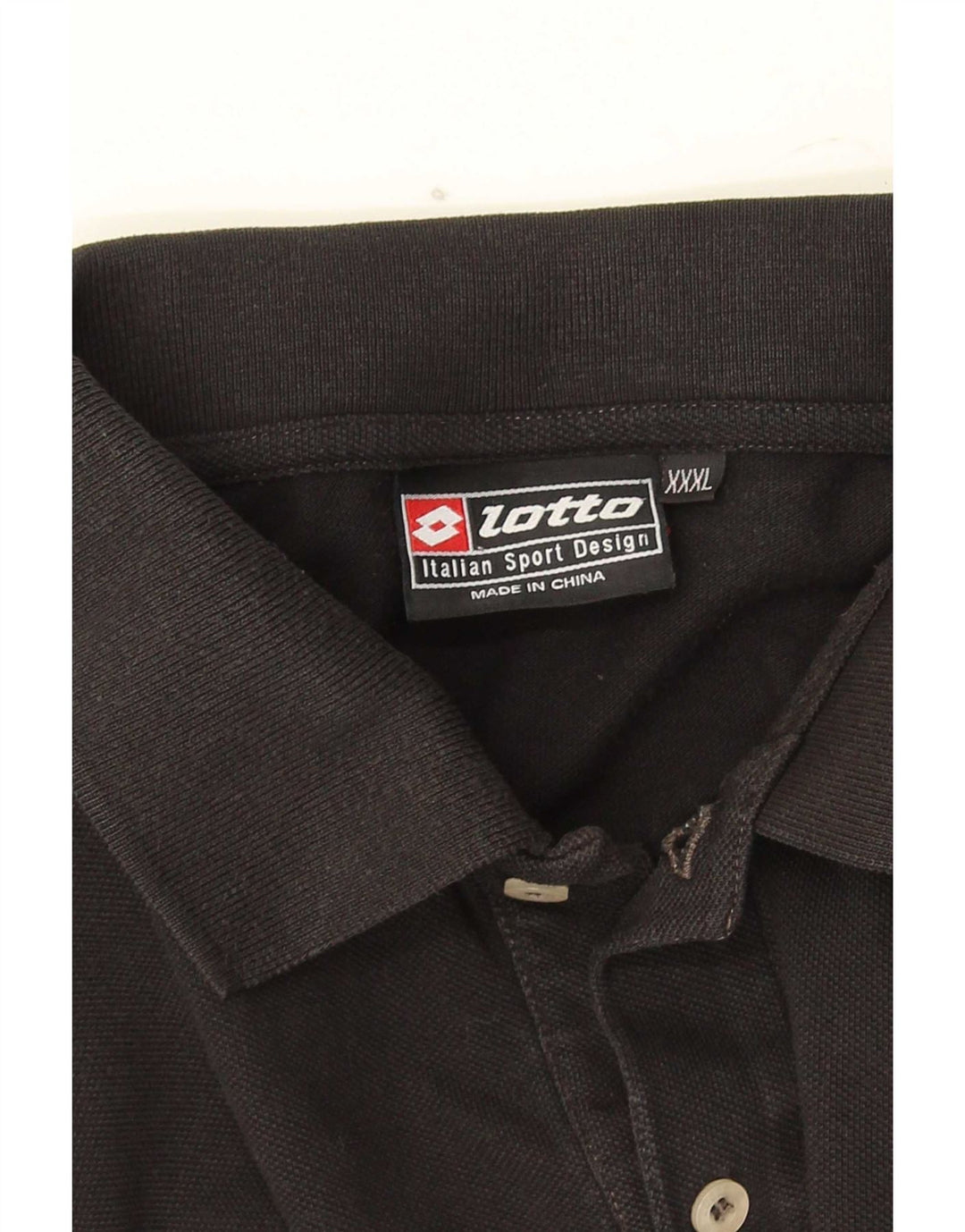 Camisa polo masculina Lotto 3XL preta