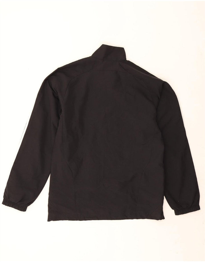 Adidas Mens Tracksuit Top Jacket UK 34/36 Pequeno Poliéster Preto
