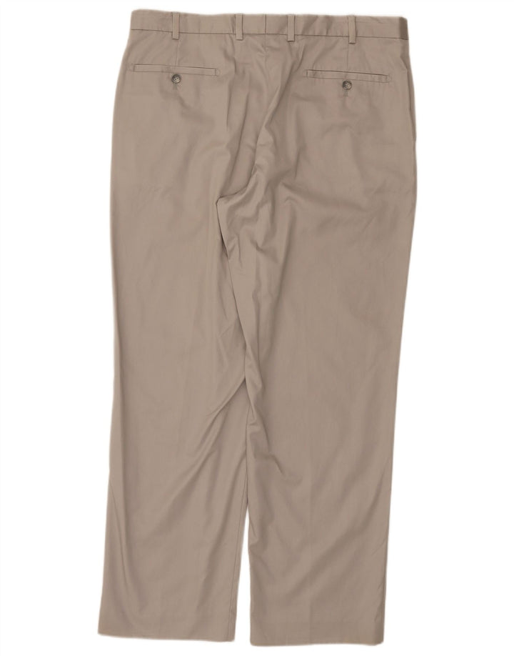 Calça masculina de terno reto MARKS & SPENCER W36 L31 algodão cinza