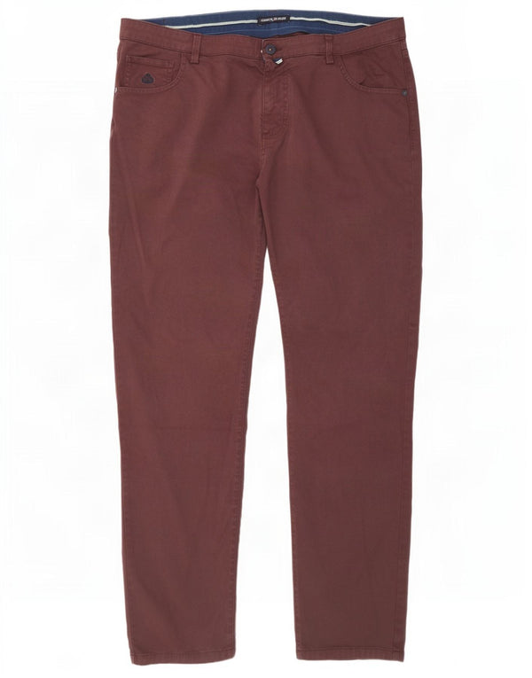 Armata Di Mare Mens Slim Calça Casual W41 L33 Algodão Marrom