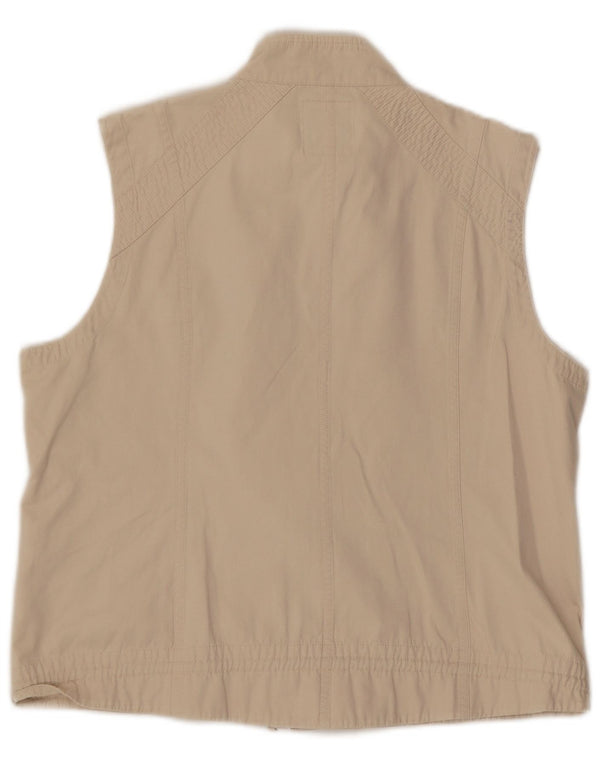 Colete feminino Lerros IT 42 algodão bege médio