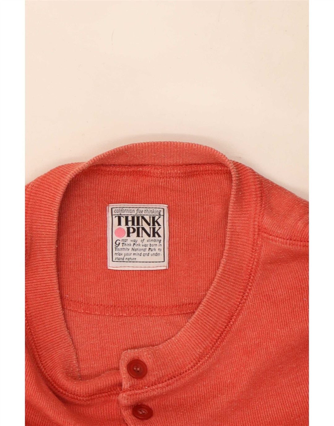 Think Pink Mens Top Manga Longa XL Vermelho