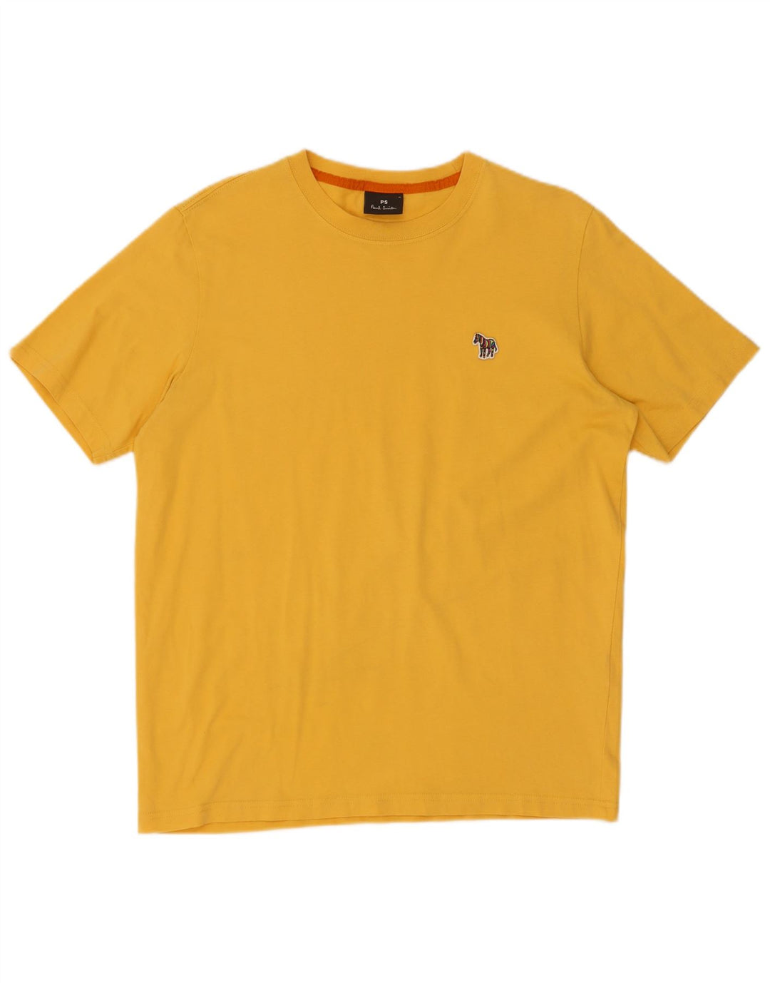 Camiseta masculina Paul Smith de algodão amarelo médio