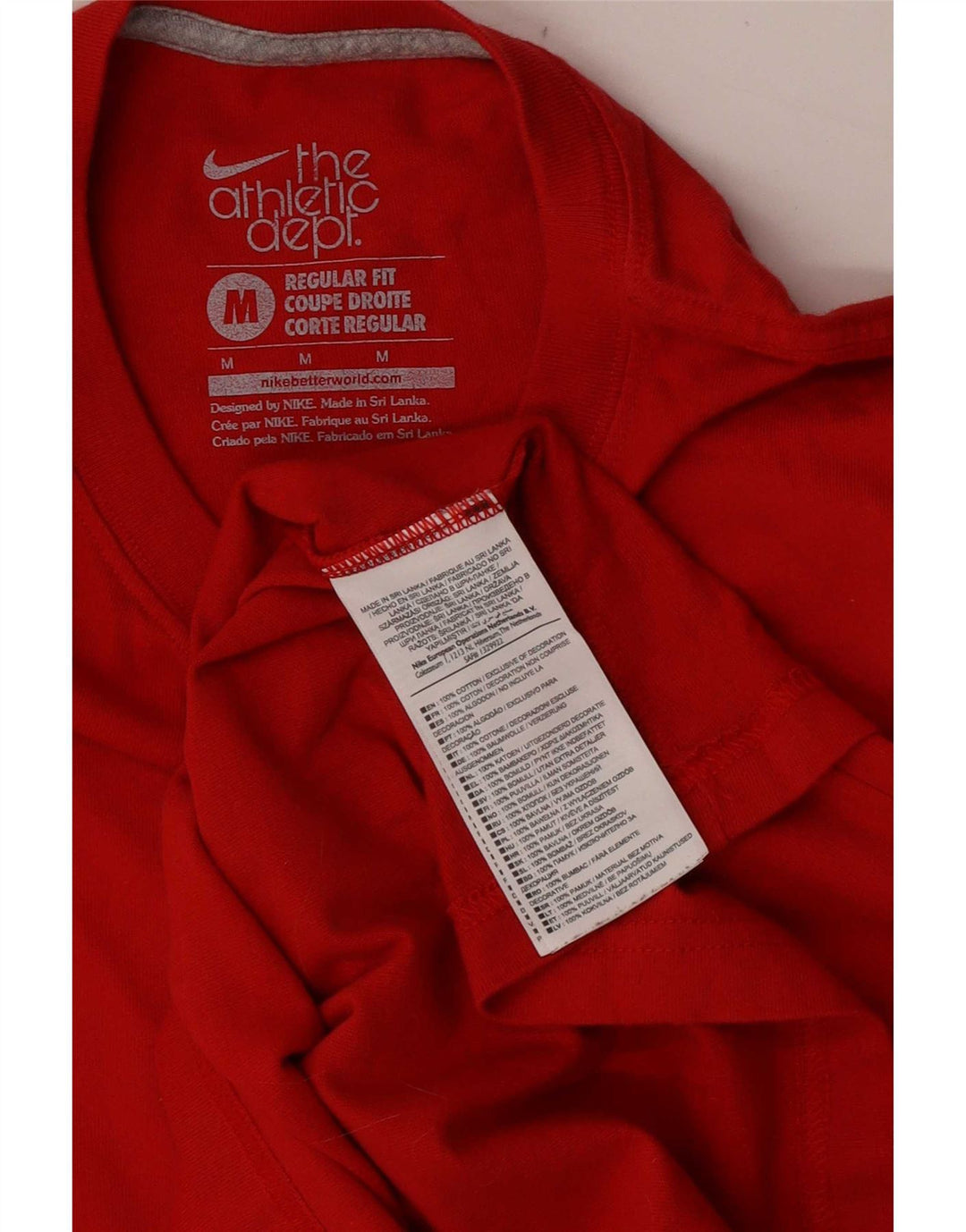 Colete Nike Masculino Regular Fit Top Médio Algodão Vermelho