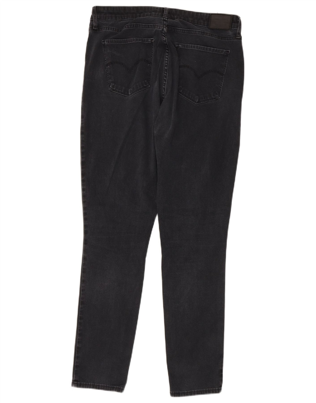 Calça jeans skinny feminina LEVI'S 721 de cintura alta W33 L30 algodão cinza