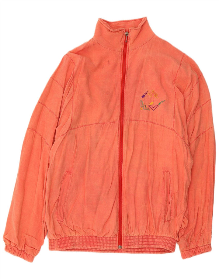 Fato de treino completo masculino vintage IT 48 poliéster laranja médio