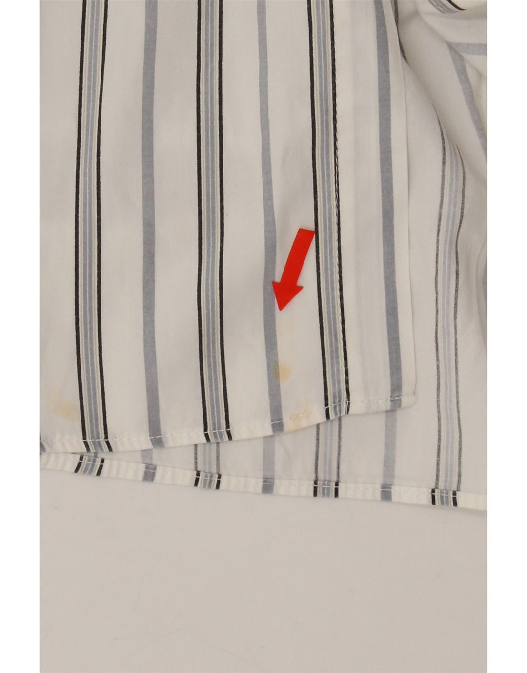 CARRERA Mens Shirt Large White Pinstripe Cotton Vintage Carrera and Second-Hand Carrera from Messina Hembry 