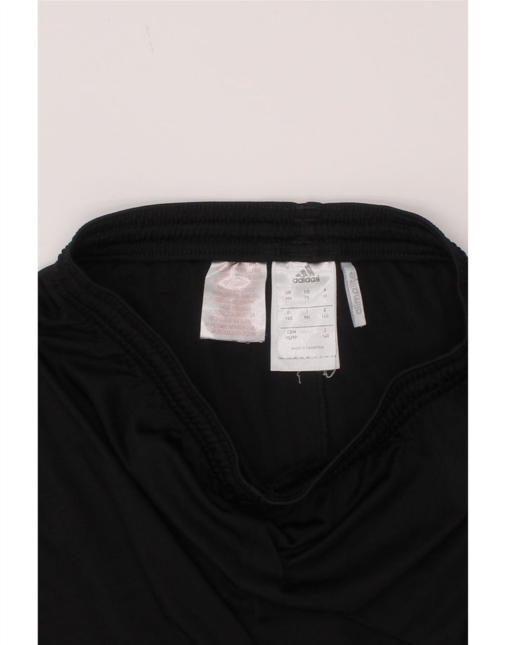 Shorts esportivos Adidas Boys Climalite 9-10 anos médio preto poliéster