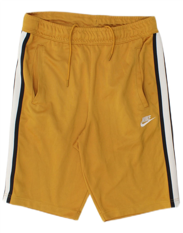 Shorts esportivos masculinos NIKE pequenos amarelos