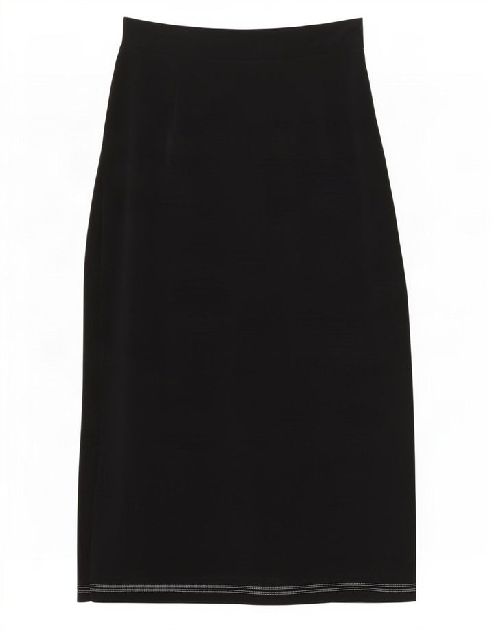 Saia feminina Simon Ellis cintura alta W30 triacetato preto médio