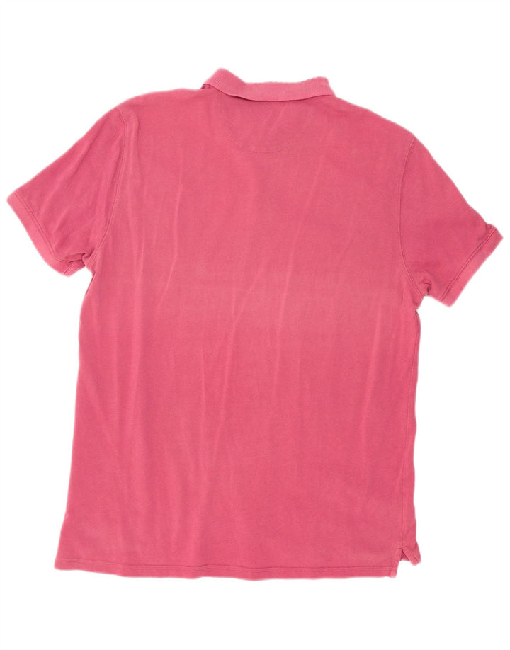 Camisa polo masculina Massimo Dutti rosa médio