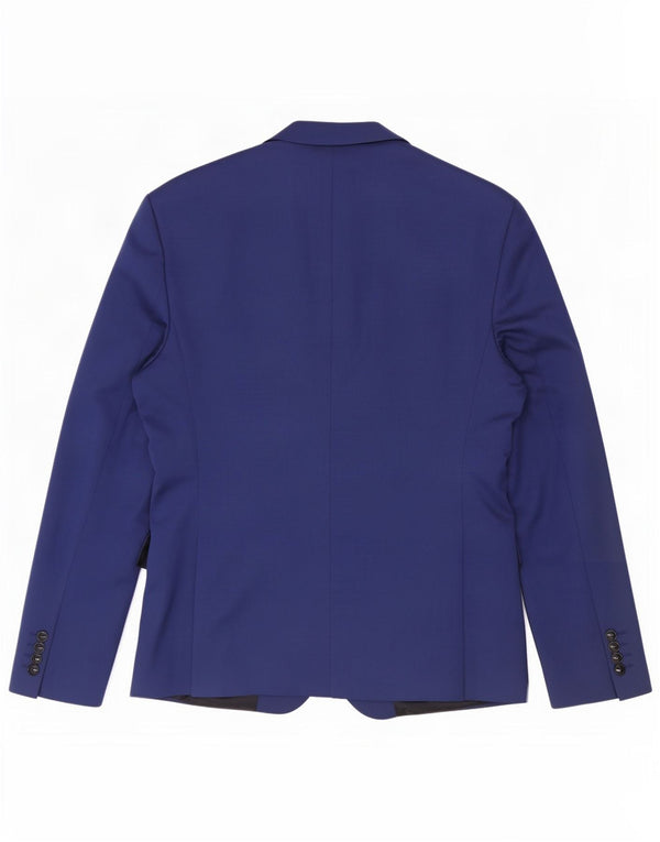 Jaqueta blazer masculina Zara com 2 botões EU 52 grande azul