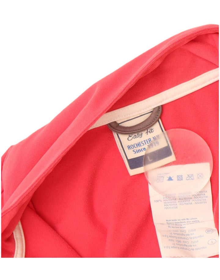 CHAMPION Womens NY Rochester Tracksuit Top Jacket UK 16 Grande Rosa