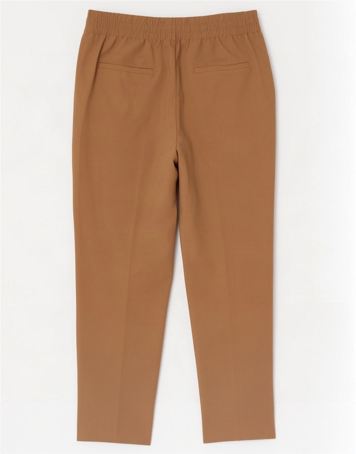 Zara Calça Feminina Slim Cropped Grande W33 L24 Poliéster Bege