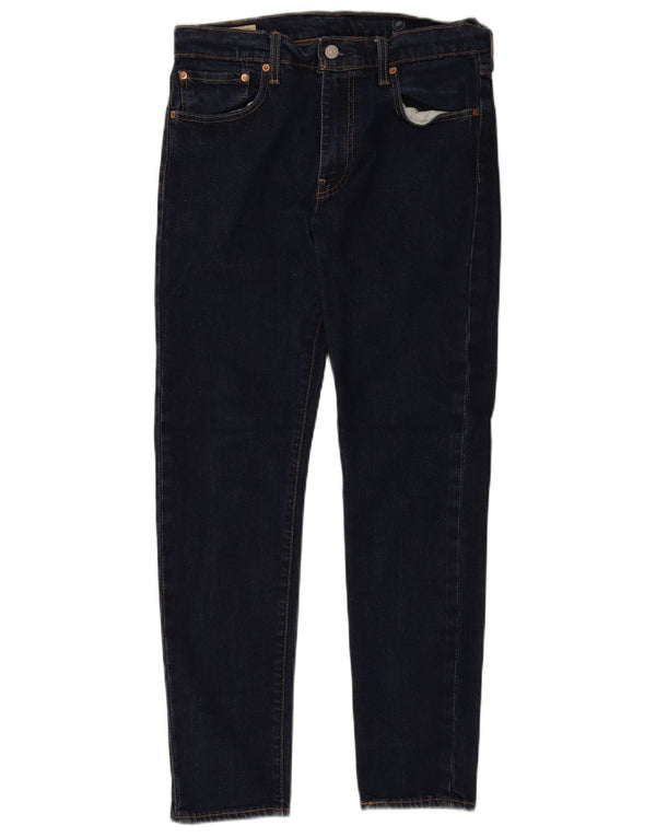 Calça jeans masculina Levi's 512 Slim Fit Tapered 33 L32 azul marinho algodão