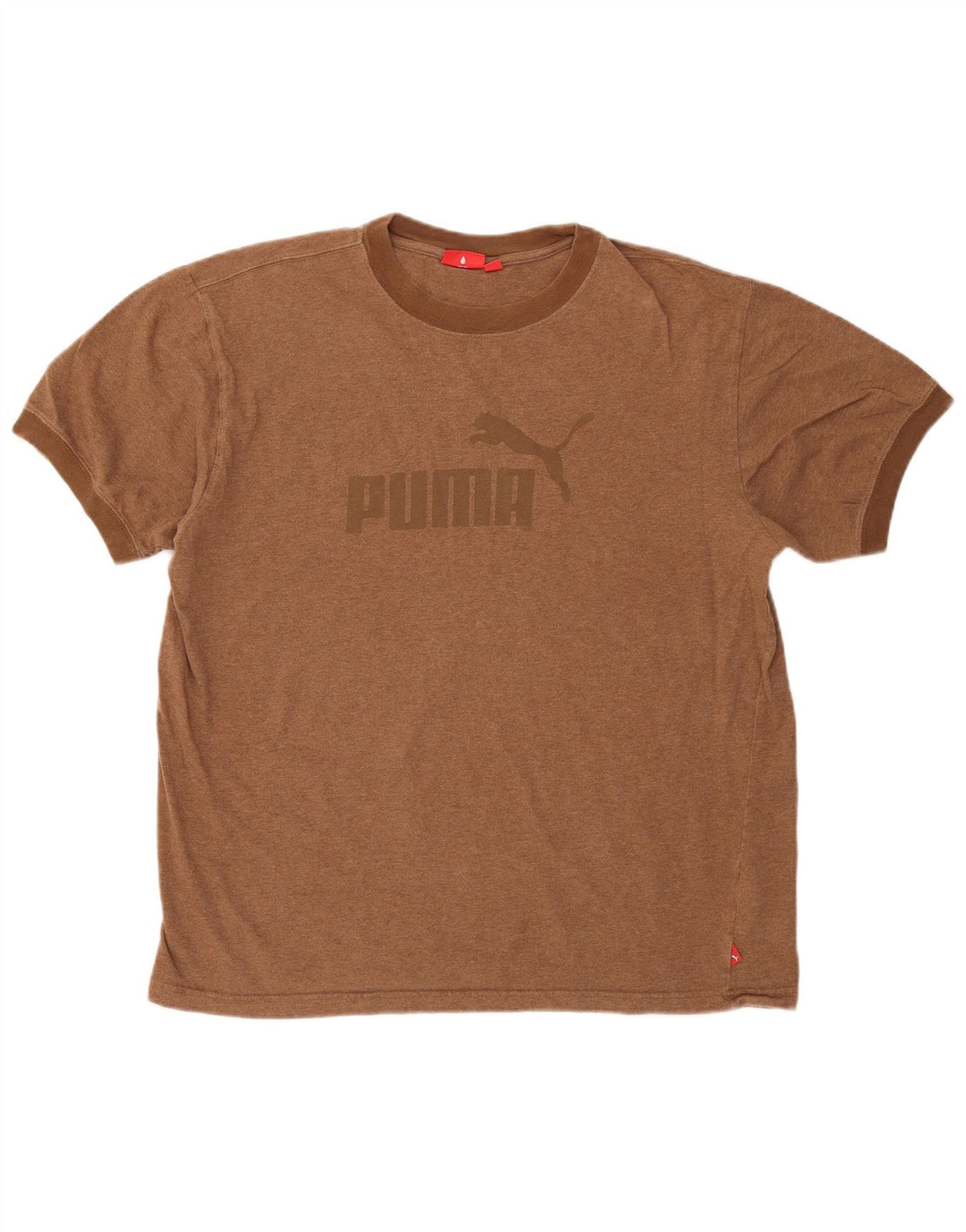Camiseta masculina Puma Regular Fit Graphic Top Grande Algodão Marrom