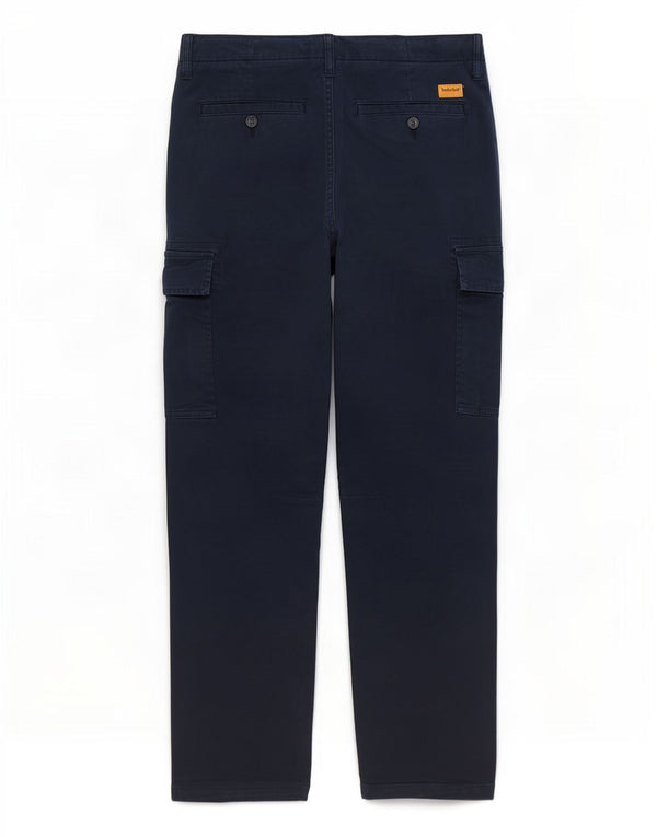 Calça cargo masculina Timberland Relaxed Fit W30 L29 algodão azul marinho
