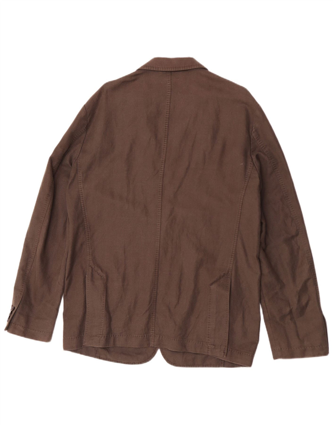 Jaqueta Blazer Masculina Hugo Boss com 2 Botões EU 52 XL Linho Marrom
