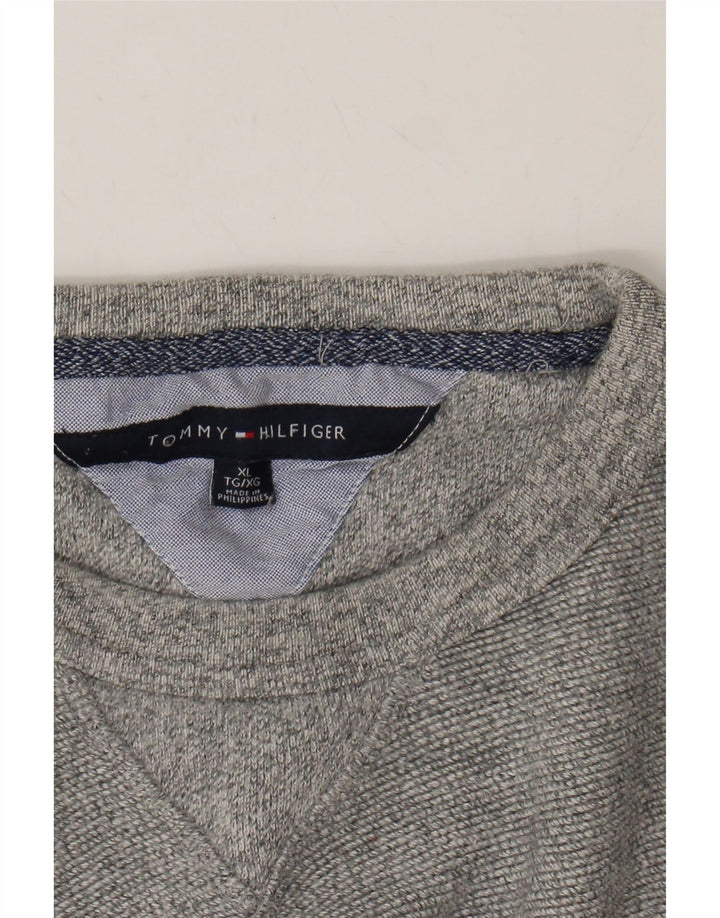 TOMMY HILFIGER Womens Sweatshirt Jumper UK 18 XL Grey Cotton Vintage Tommy Hilfiger and Second-Hand Tommy Hilfiger from Messina Hembry 