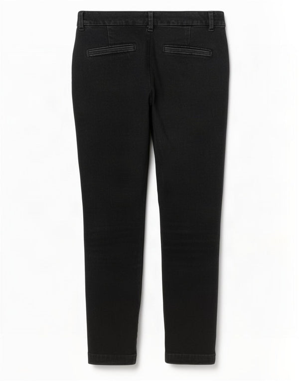 Calças cortadas exclusivas femininas da Gap US 6 médio W30 L25 azul marinho