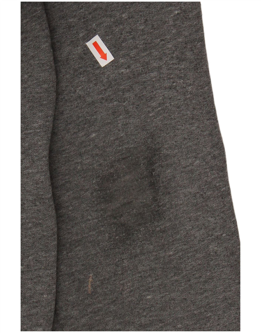 SUPERDRY Suéter masculino com capuz gráfico vintage pequeno algodão cinza