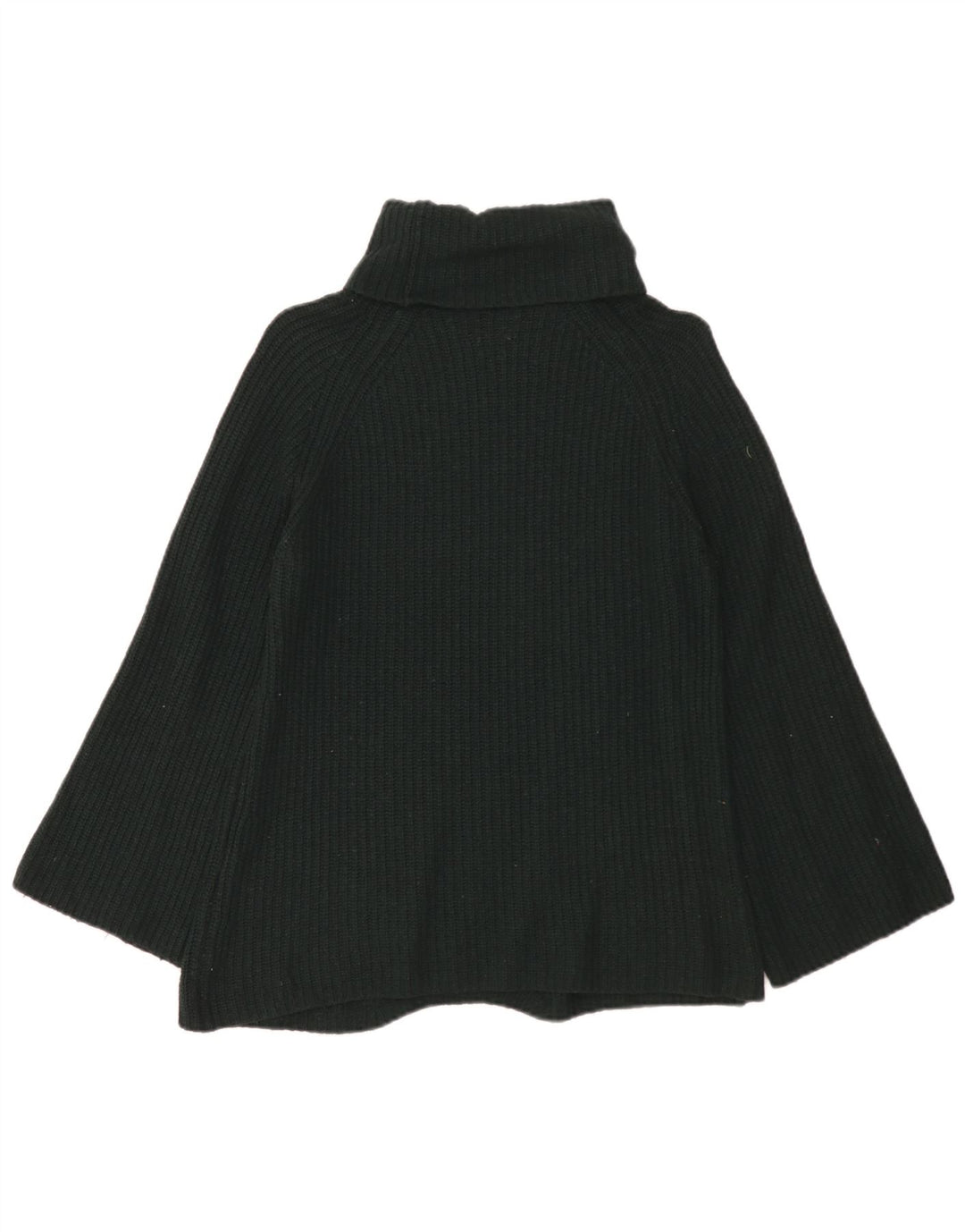 Suéter feminino Massimo Dutti com gola redonda Reino Unido 10 lã verde pequena