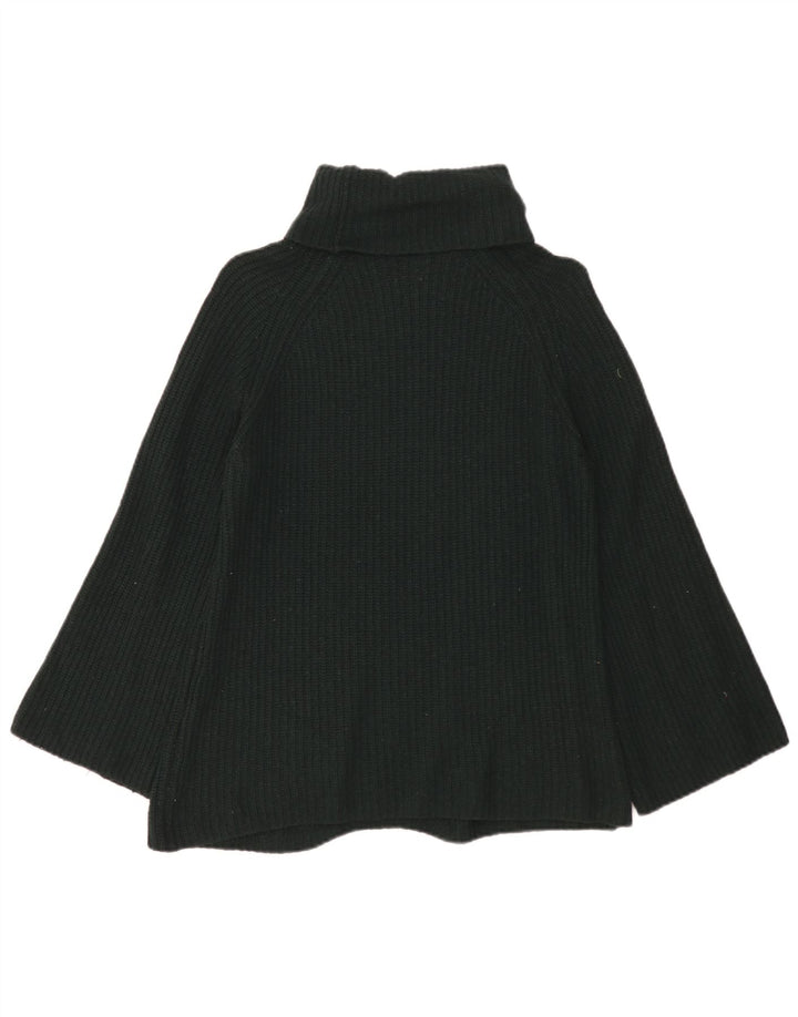 Suéter feminino Massimo Dutti com gola redonda Reino Unido 10 lã verde pequena