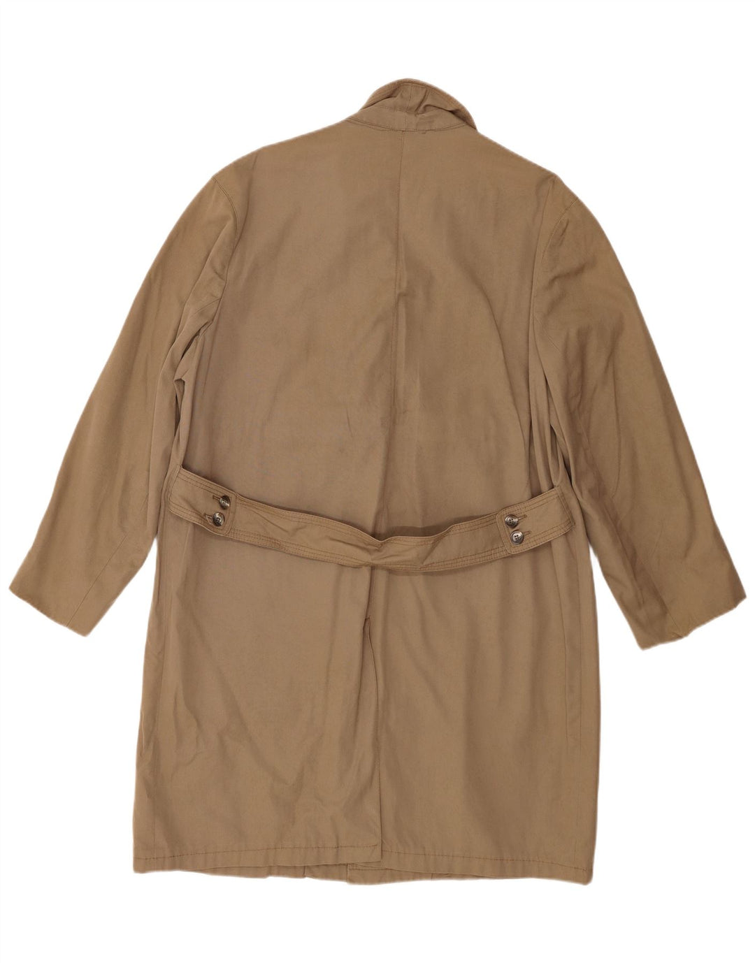 Sobretudo masculino vintage UK 40 grande algodão bege