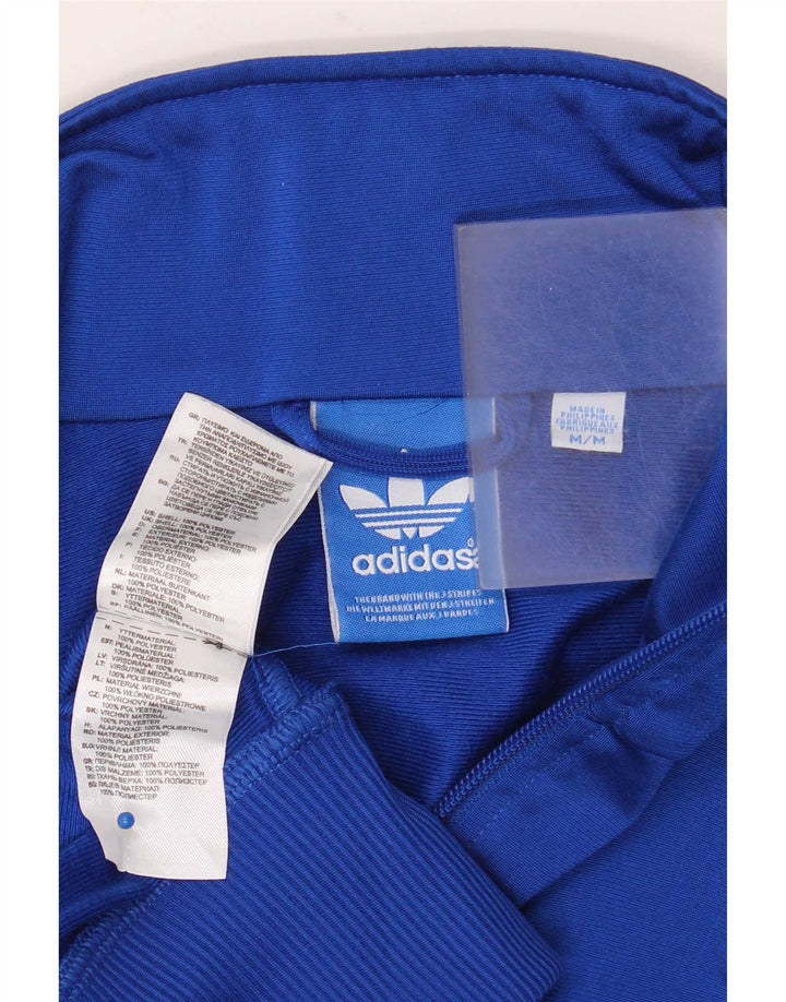 Adidas Mens Treino Top Jaqueta Poliéster Azul Médio