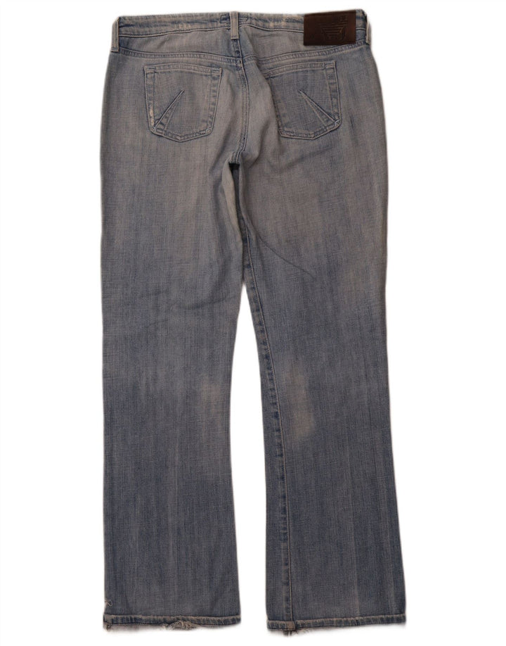 ARMANI Calça jeans feminina bootcut W30 L31 algodão azul
