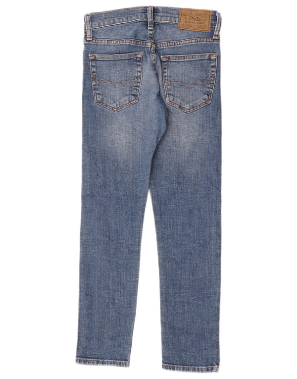Polo Ralph Lauren Meninas Jeans Slim 7-8 Anos W24 L24 Azul Algodão